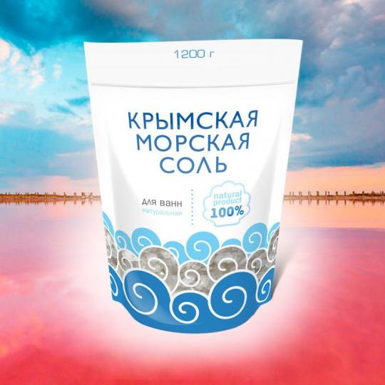 Крымская морская соль 1100г (1\9) КС