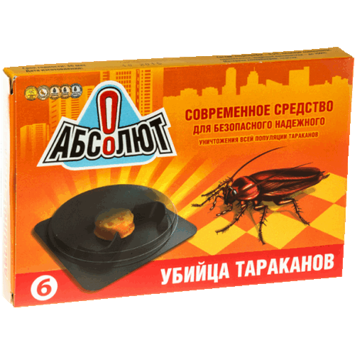 АБСОЛЮТ приманка от тараканов 6 дисков в короб. АТП6 (16шт)